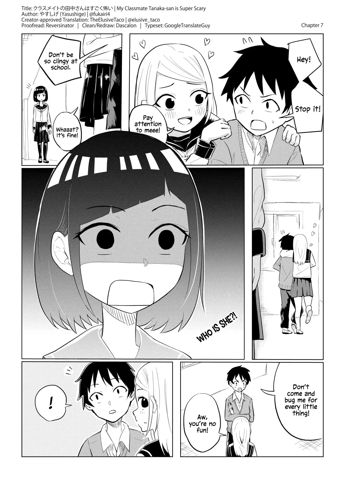 My Classmate Tanaka-san is Super Scary Chapter 7 1